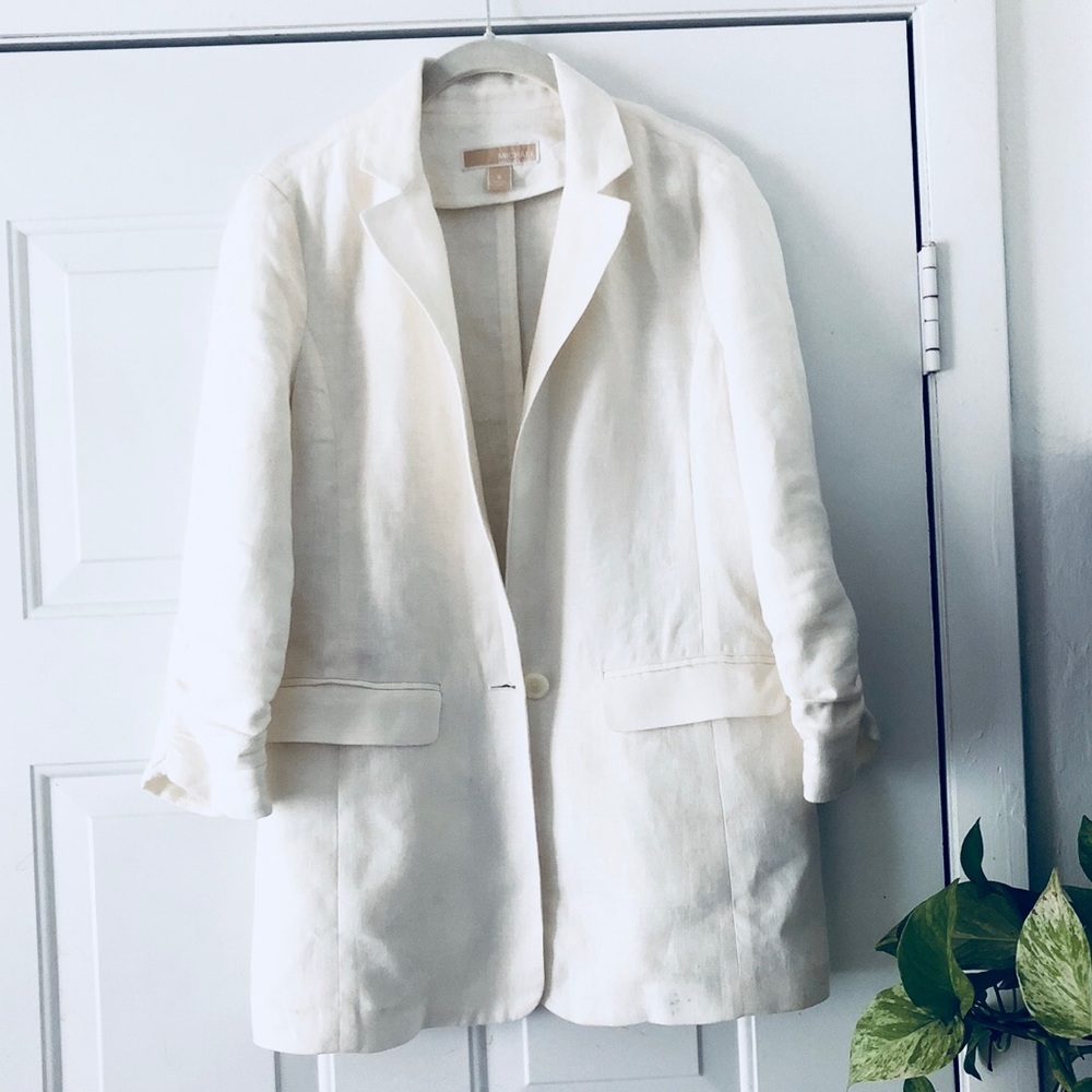 LINEN FRESH BLAZER MICHAEL KORS JACKET SIZE 6